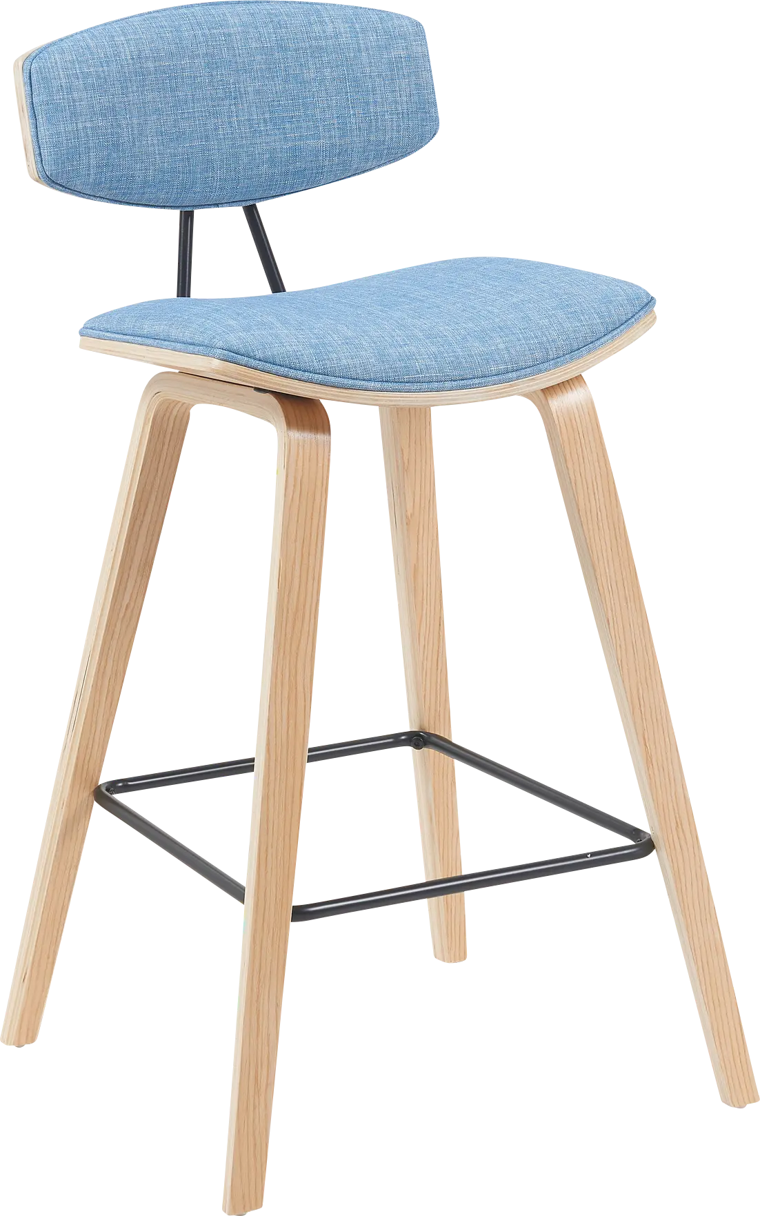 Angelstones III Blue Counter Height Stool
