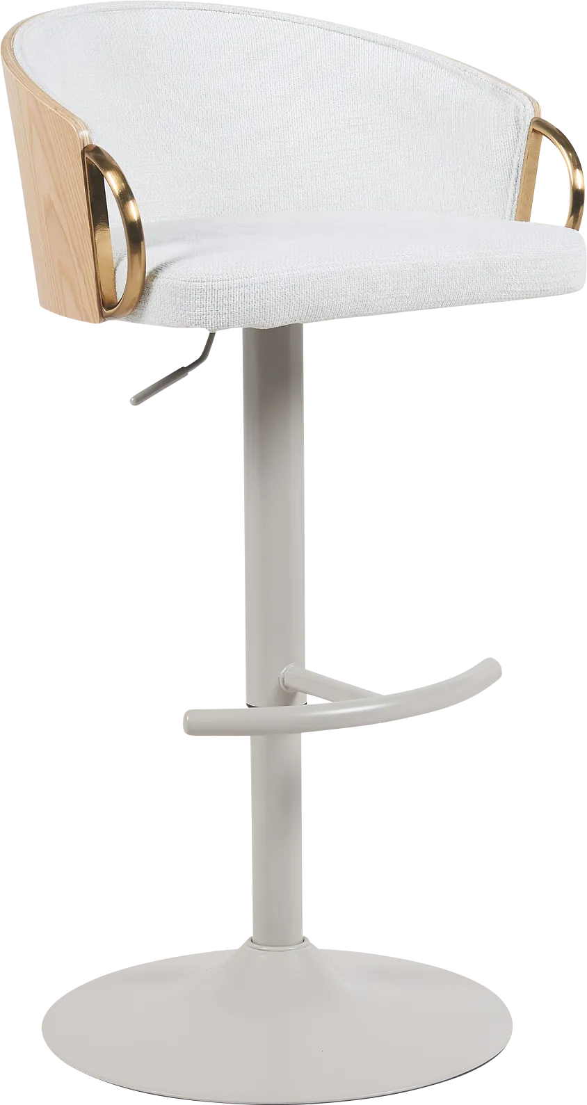 Yewshine White Barstool - Image 1