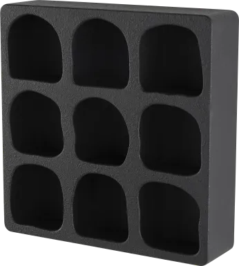 Gudin I Black Wall Shelf