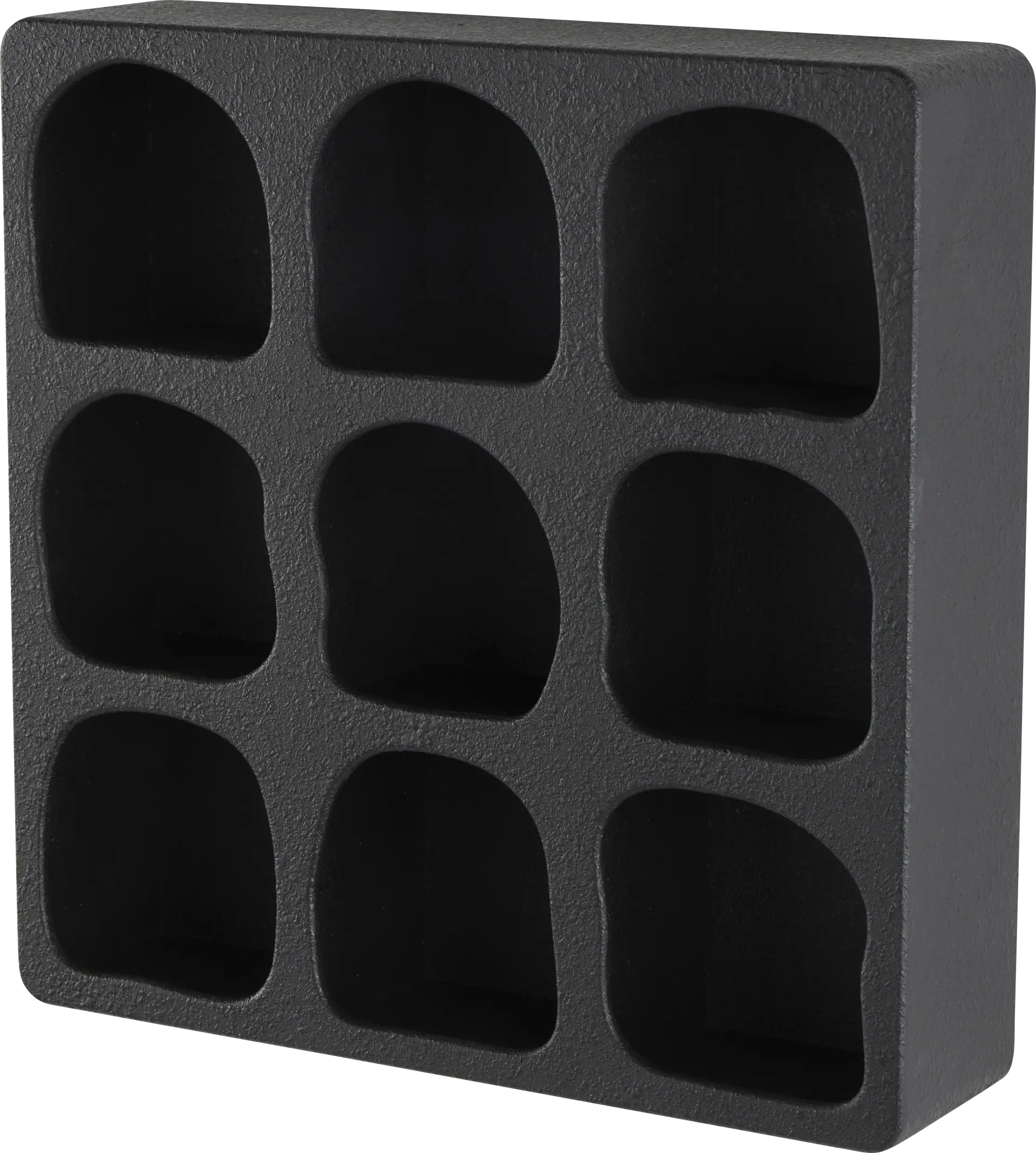 Gudin I Black Wall Shelf