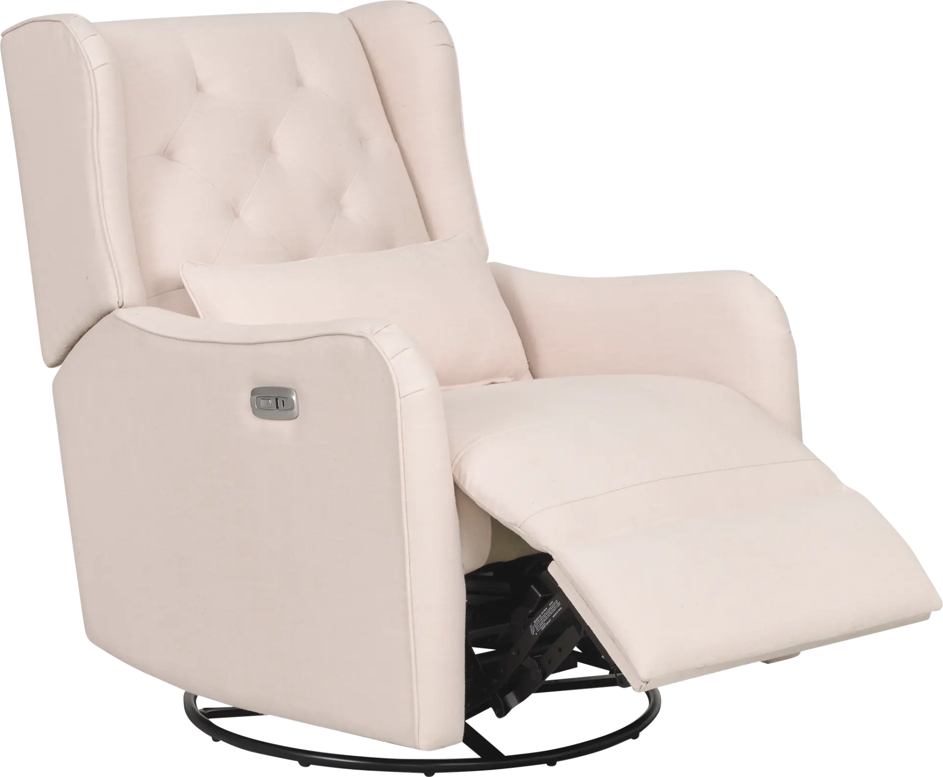 Ellie May Pink Power Glider Recliner with Swivel