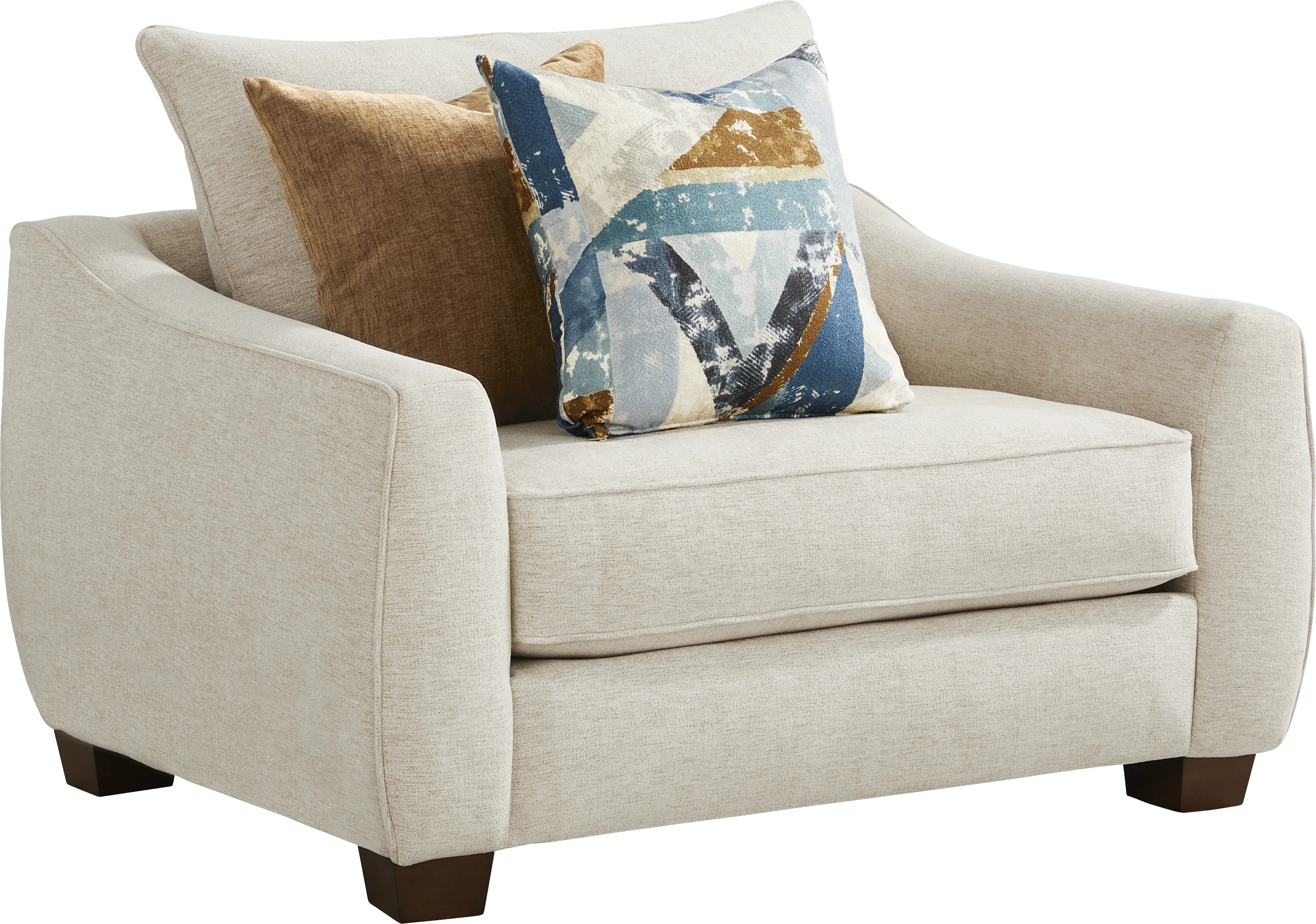 Odette Ivory 8 Pc Living Room with Gel Foam Sleeper Sofa - Thumbnail - Image 12