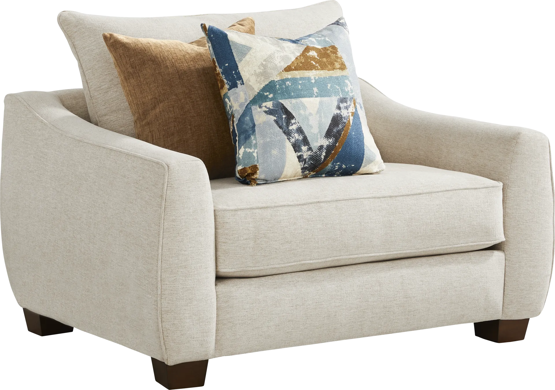 Odette Ivory 8 Pc Living Room with Gel Foam Sleeper Sofa - Image 12