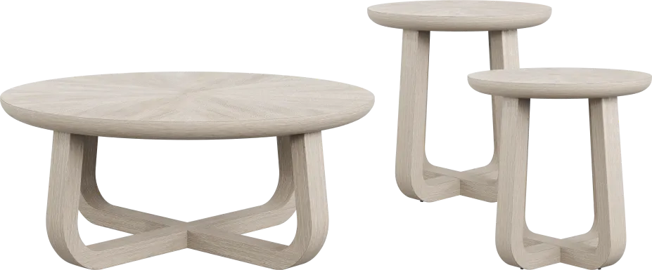 Canyon Light Gray 3 Pc Occasional Table Set