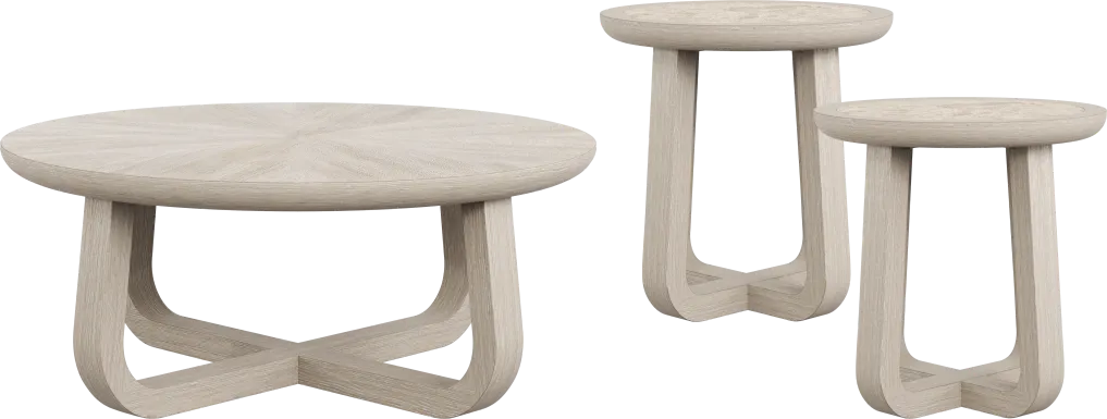 Canyon Light Gray 3 Pc Occasional Table Set
