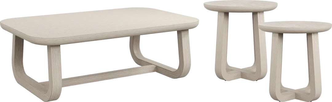 Canyon Light Gray 3 Pc Occasional Table Set