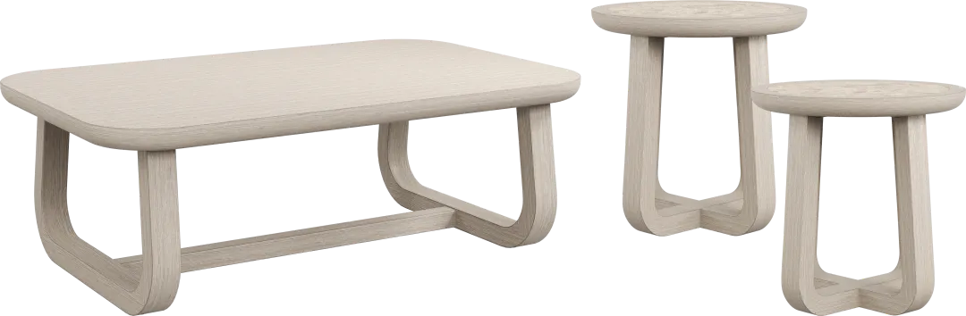 Canyon Light Gray 3 Pc Occasional Table Set