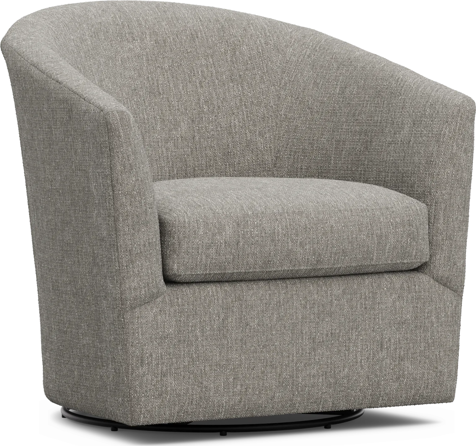 Soho Place Gray Swivel Chair - Thumbnail - Image 1