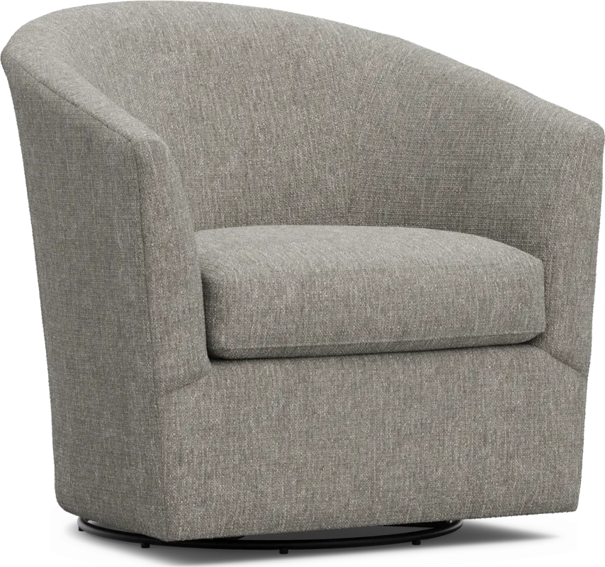 Soho Place Gray Swivel Chair