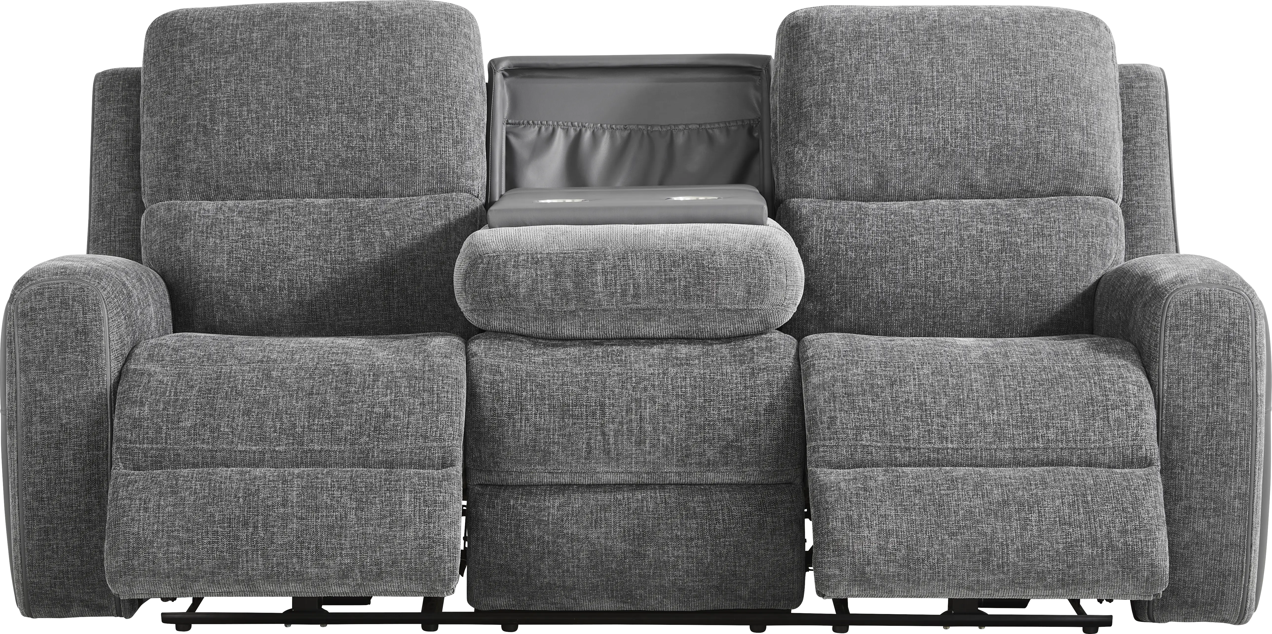 Harrison Charcoal 5 Pc Dual Power Reclining Living Room - Thumbnail - Image 3