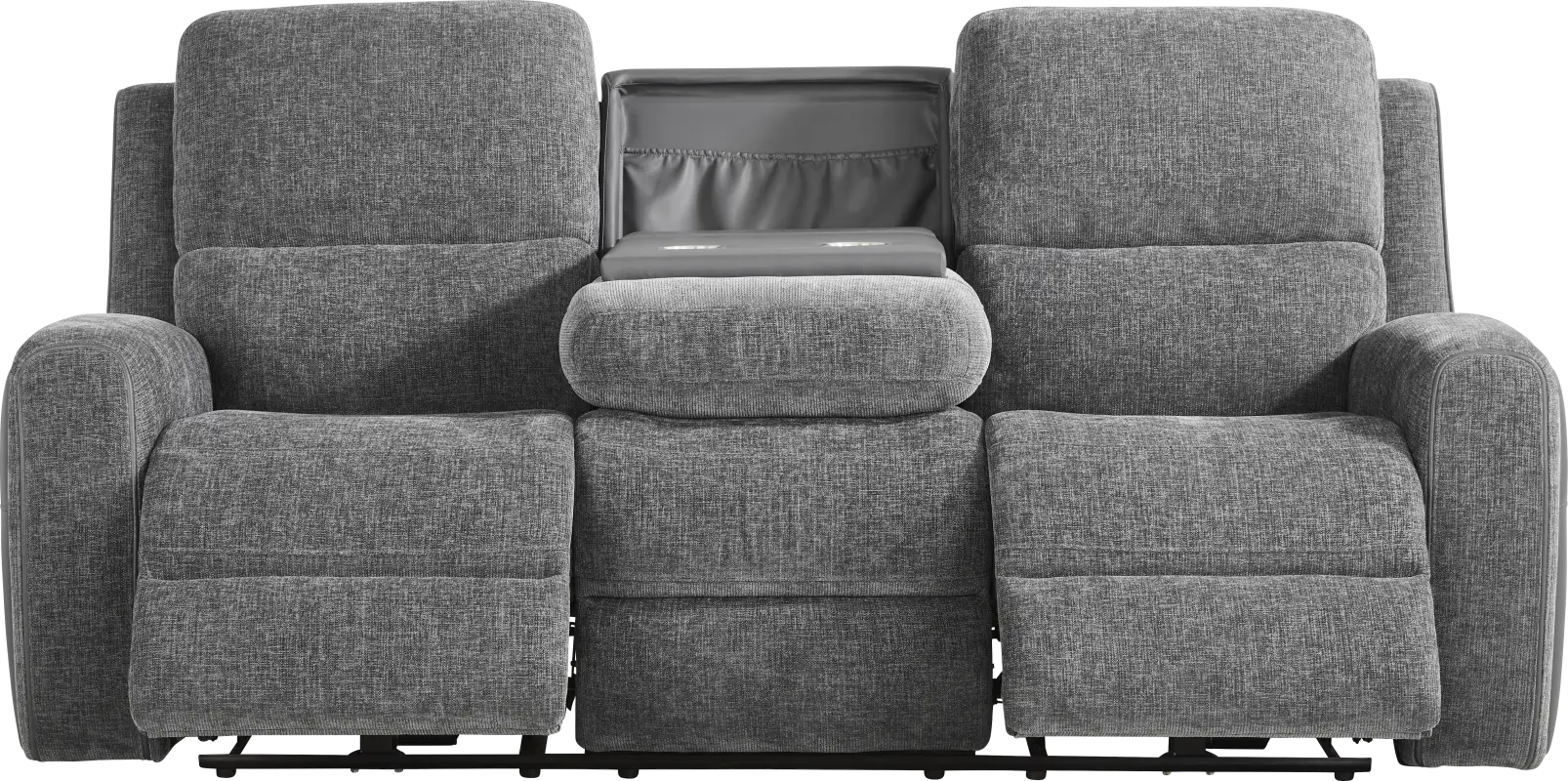 Harrison Charcoal Dual Power Reclining Sofa