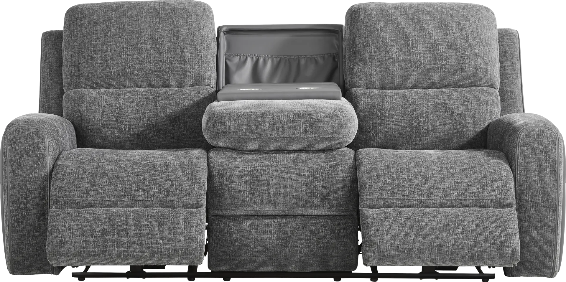 Harrison Charcoal Dual Power Reclining Sofa