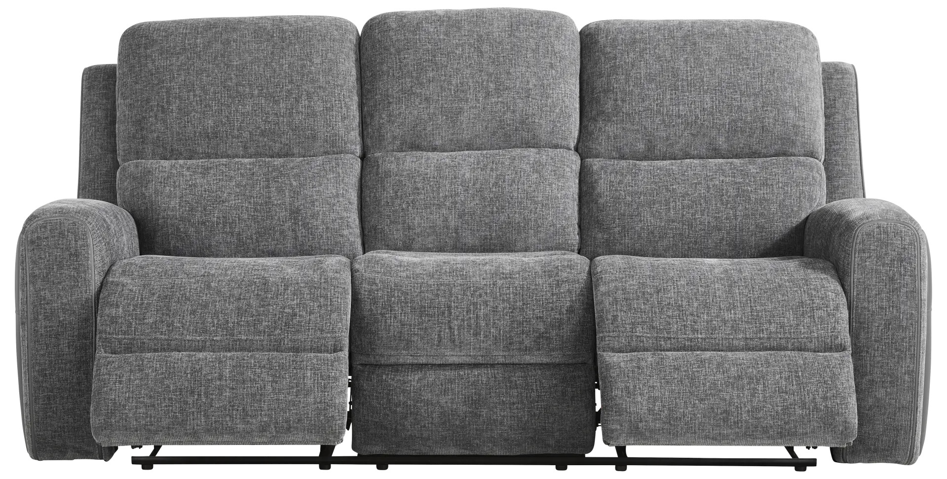 charcoal reclining sofa