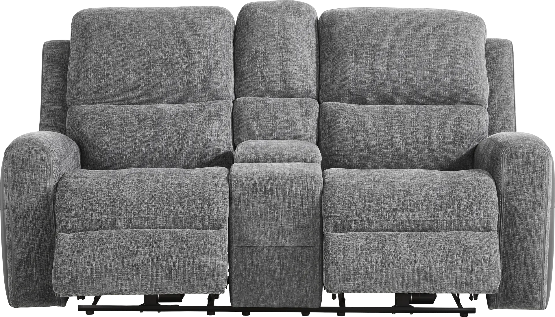 Harrison Charcoal Dual Power Reclining Loveseat