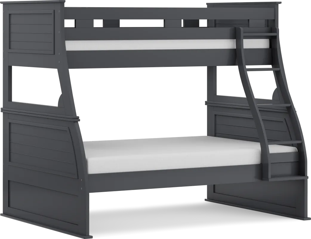 Kids Hilton Head Graphite Twin/Full Bunk