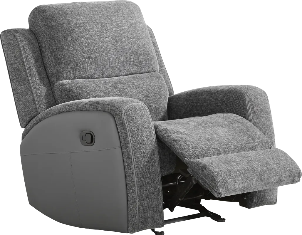 Harrison Charcoal Glider Recliner