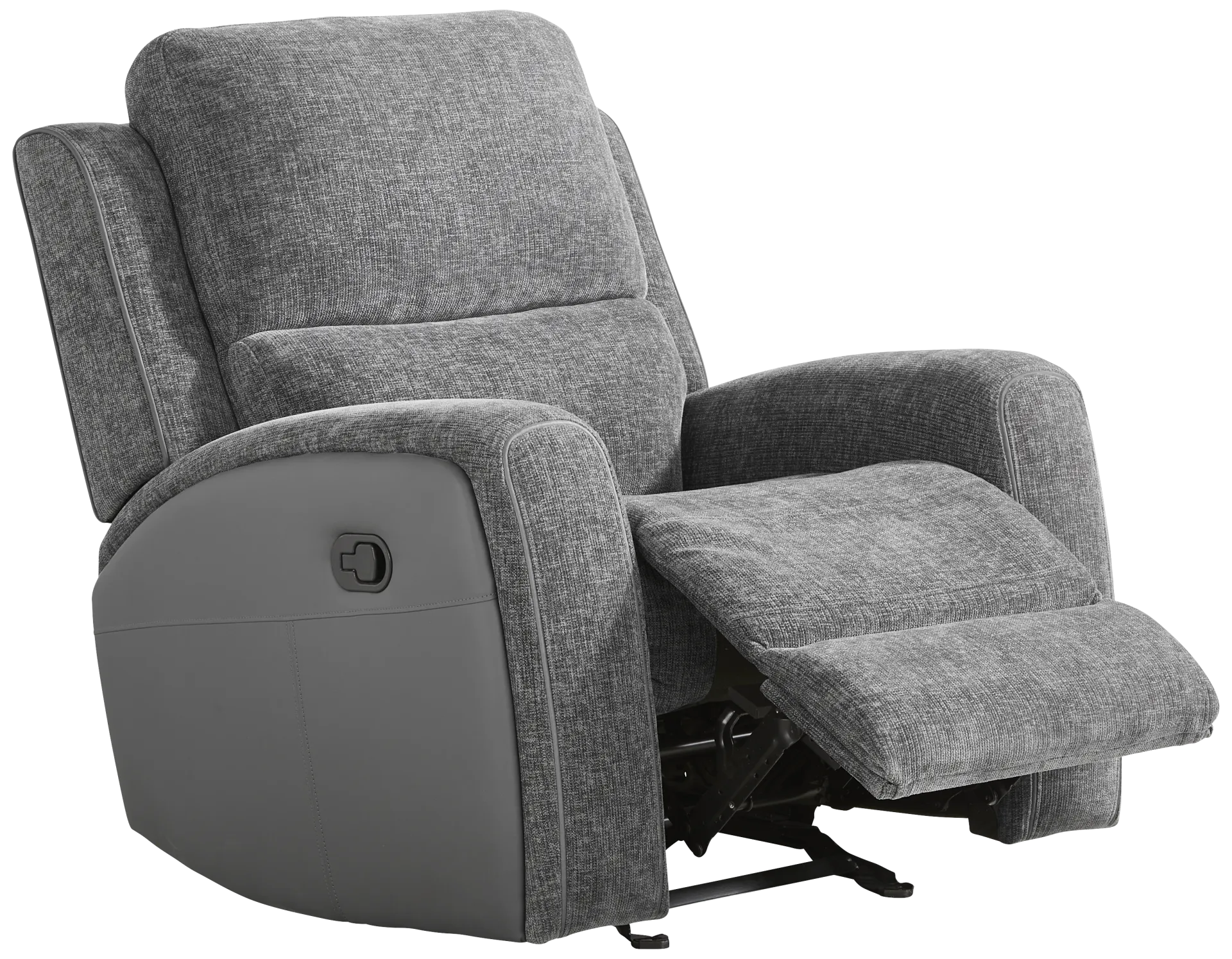 charcoal glider recliner