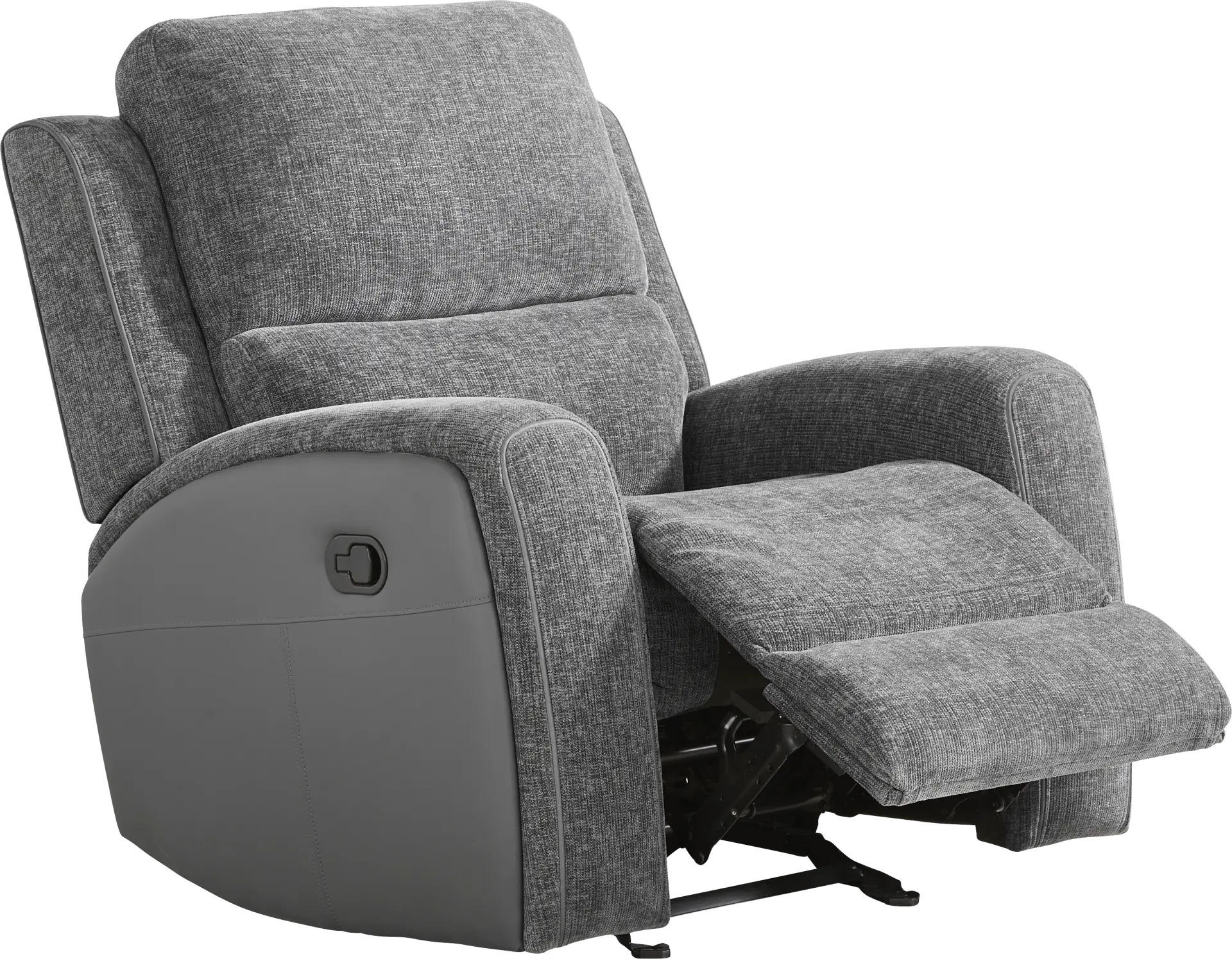 Harrison Charcoal Glider Recliner
