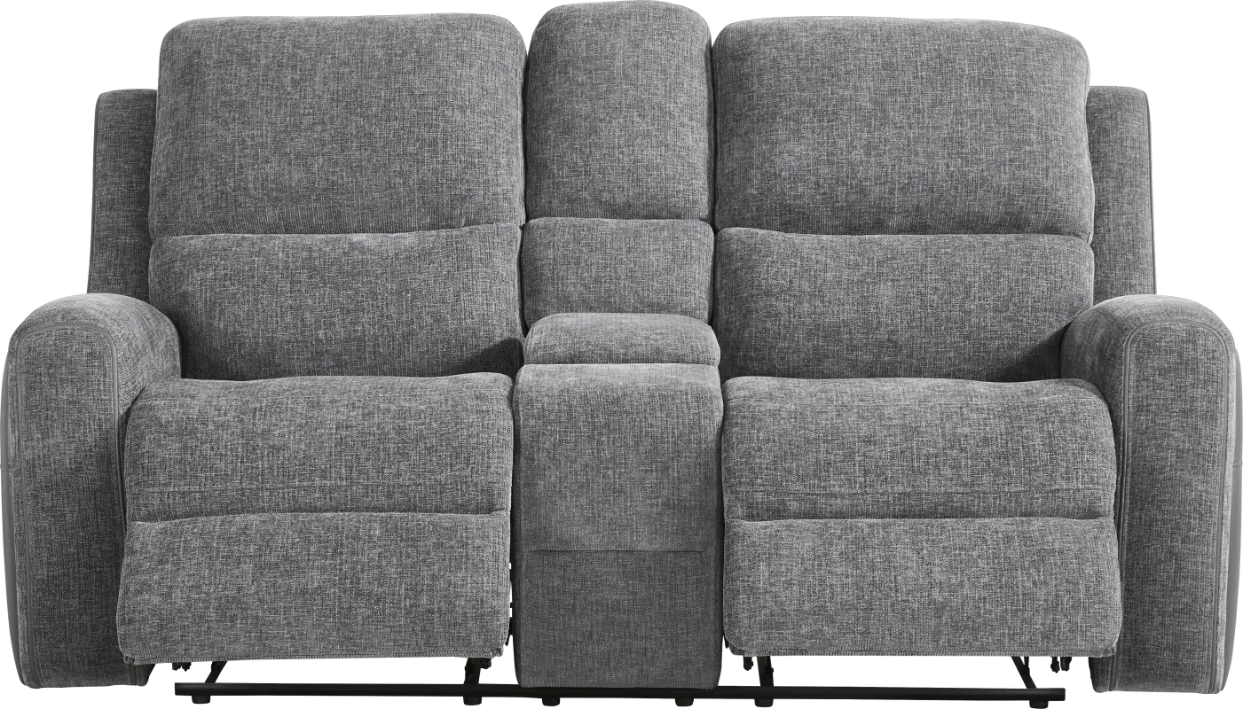 Harrison Charcoal Reclining Loveseat