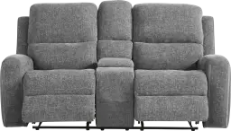 reclining console loveseat