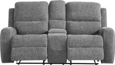 reclining console loveseat