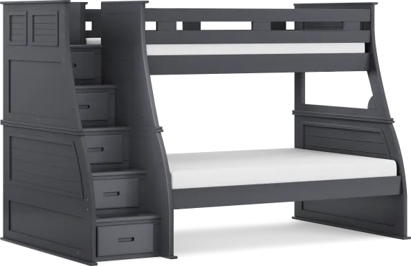 Kids Hilton Head Graphite Twin/Full Step Bunk