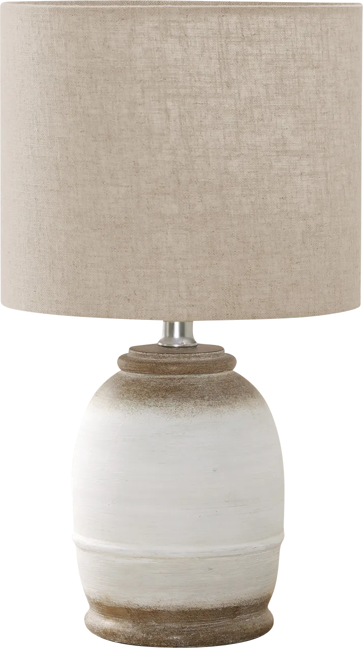 Woodwell Cream Lamp - Image 1