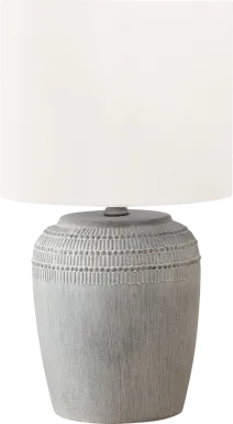 Ridgebit Gray Lamp