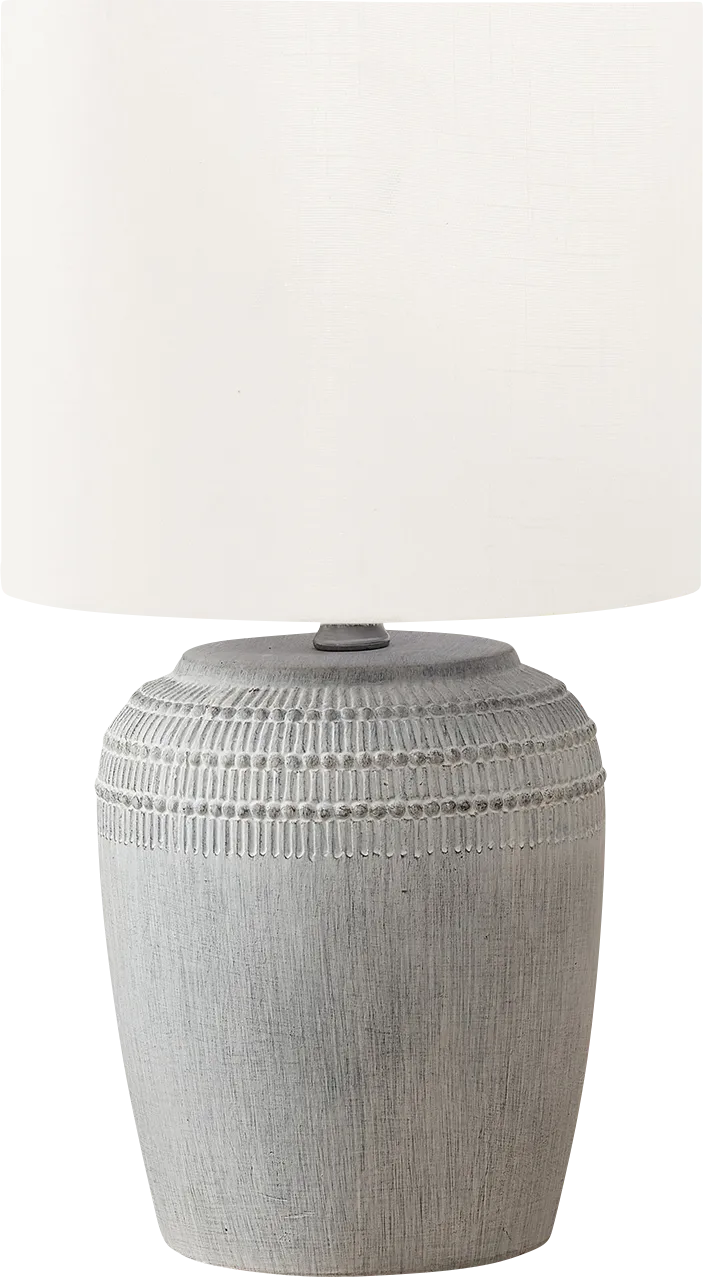 Ridgebit Gray Lamp - Image 1