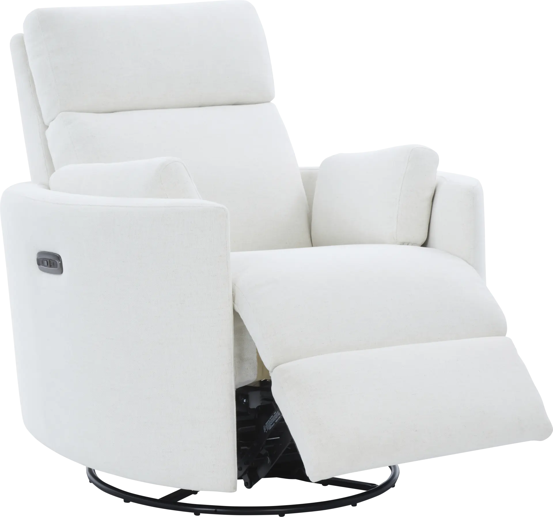 Lennox 2.0 Ivory Power Glider Recliner with Swivel