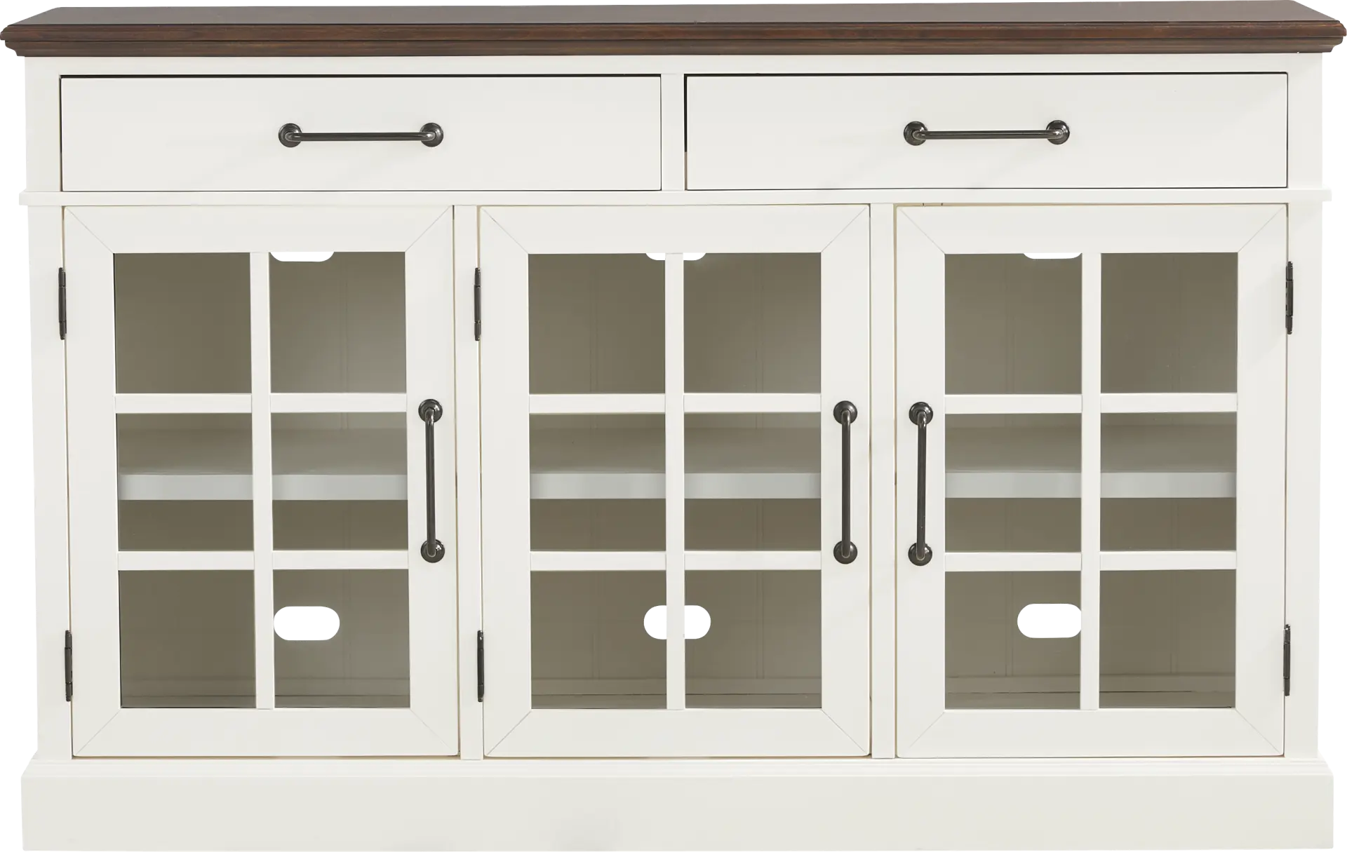 Ashlyn Lake White Credenza
