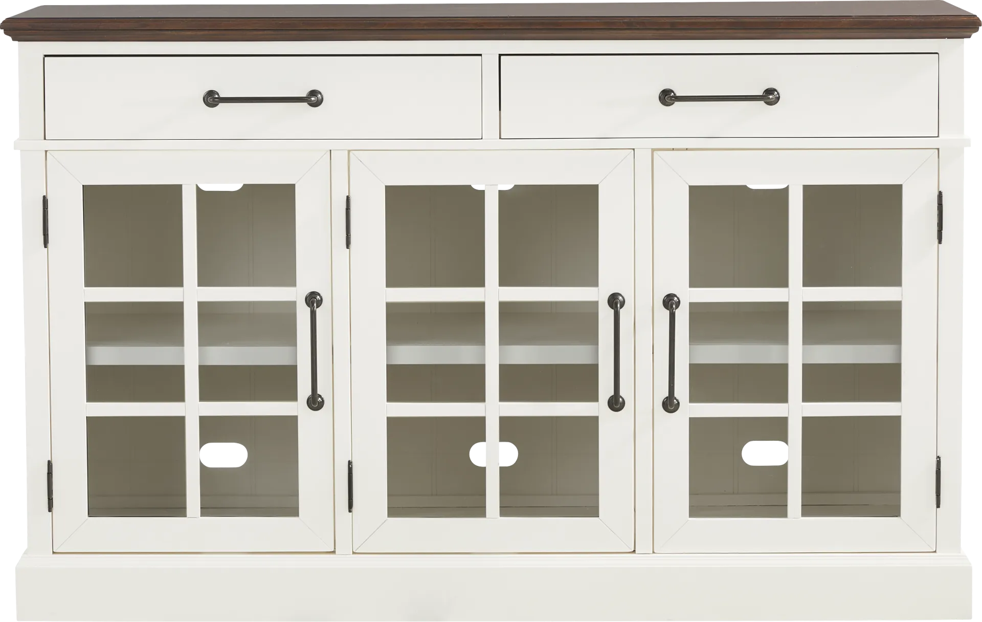 Ashlyn Lake White Credenza - Image 1