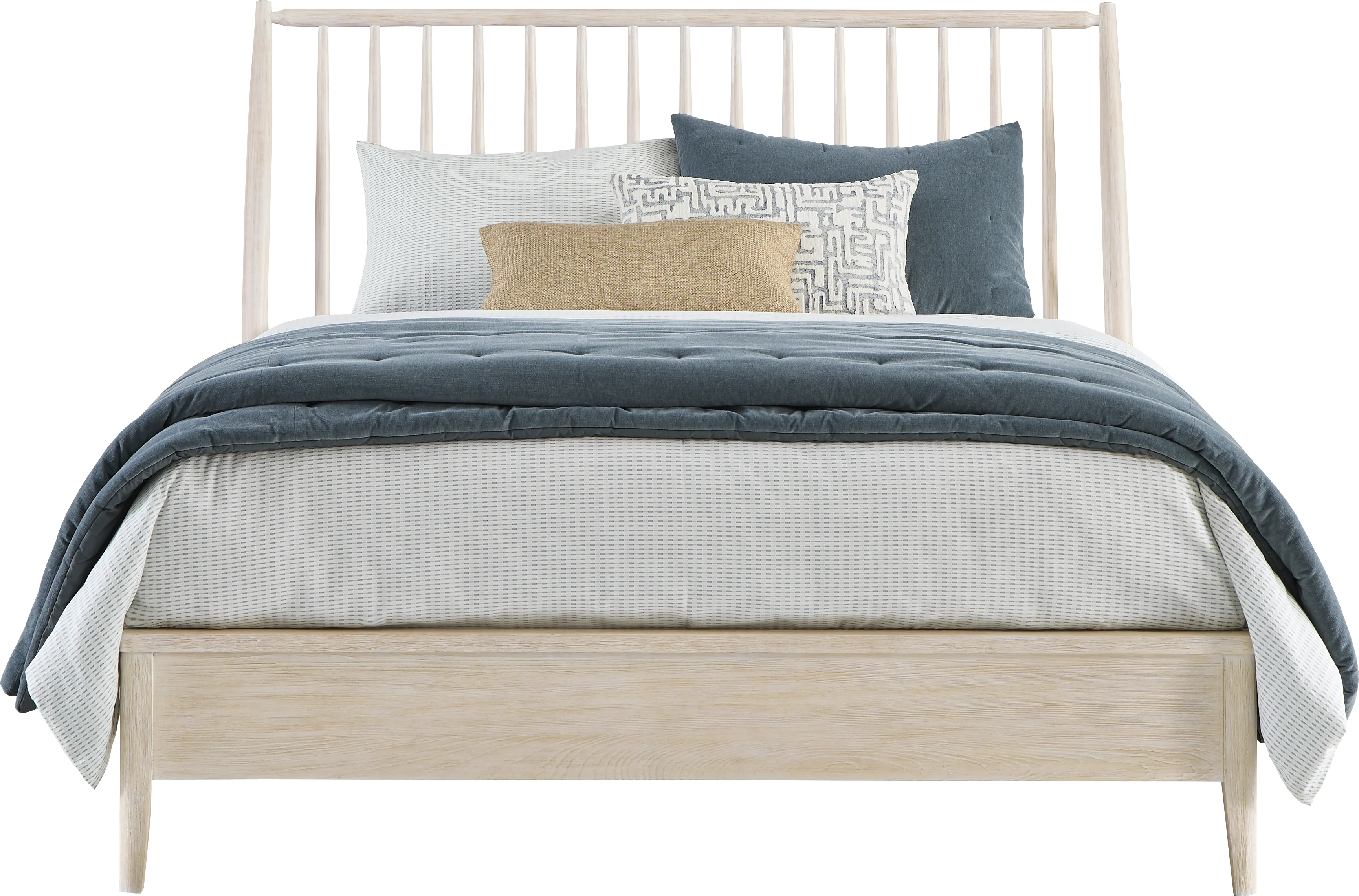 Sterling Grove White 7 Pc Queen Spindle Bedroom - Thumbnail - Image 2