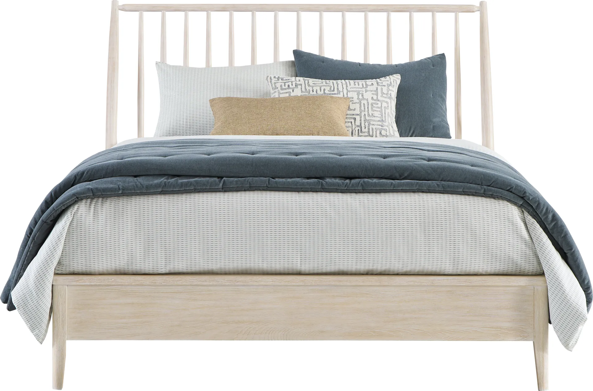 Sterling Grove White 7 Pc Queen Spindle Bedroom - Image 2