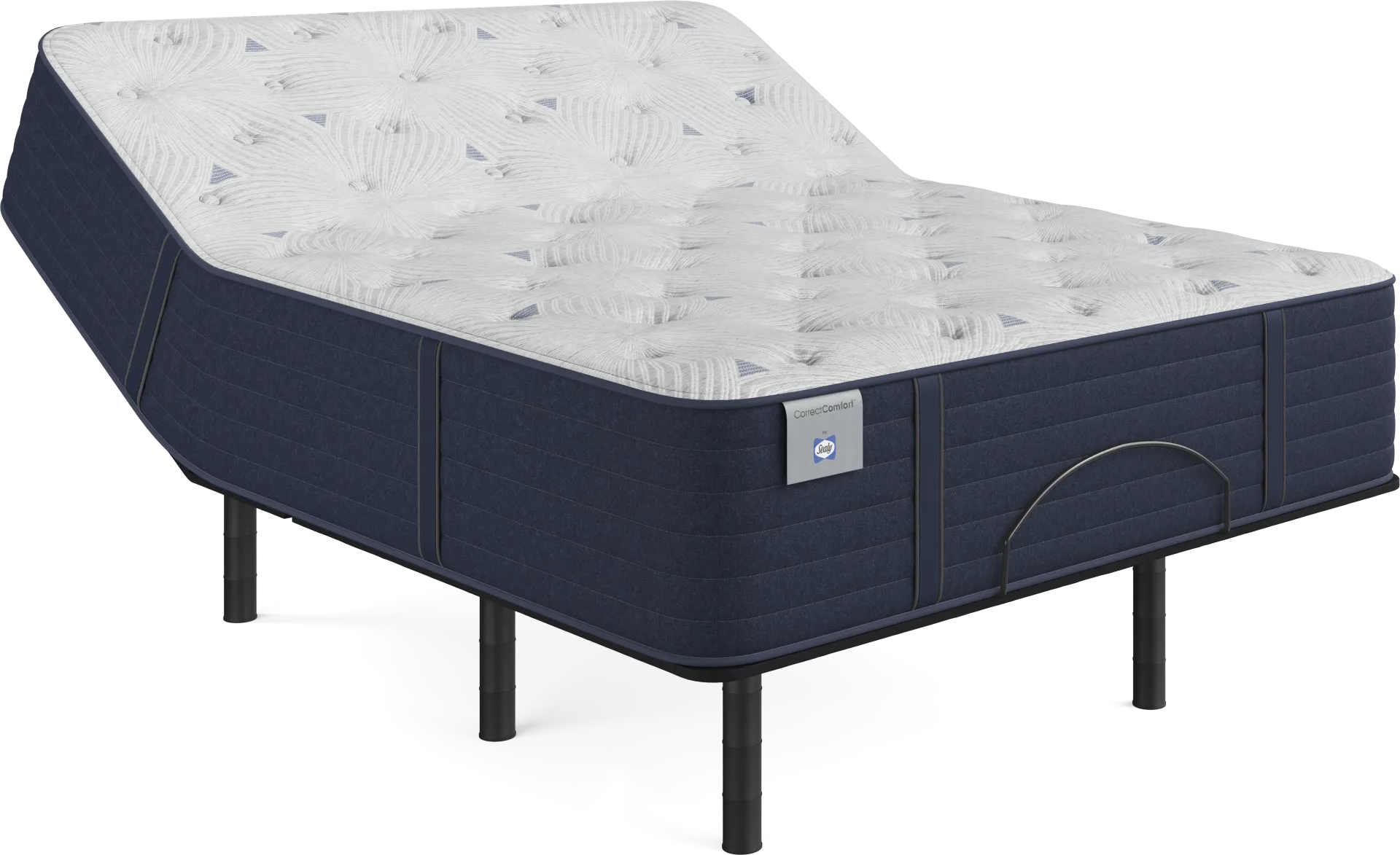 Sealy Correct Comfort Kerry Park Queen Mattress with Head Up Only Base - Image 1