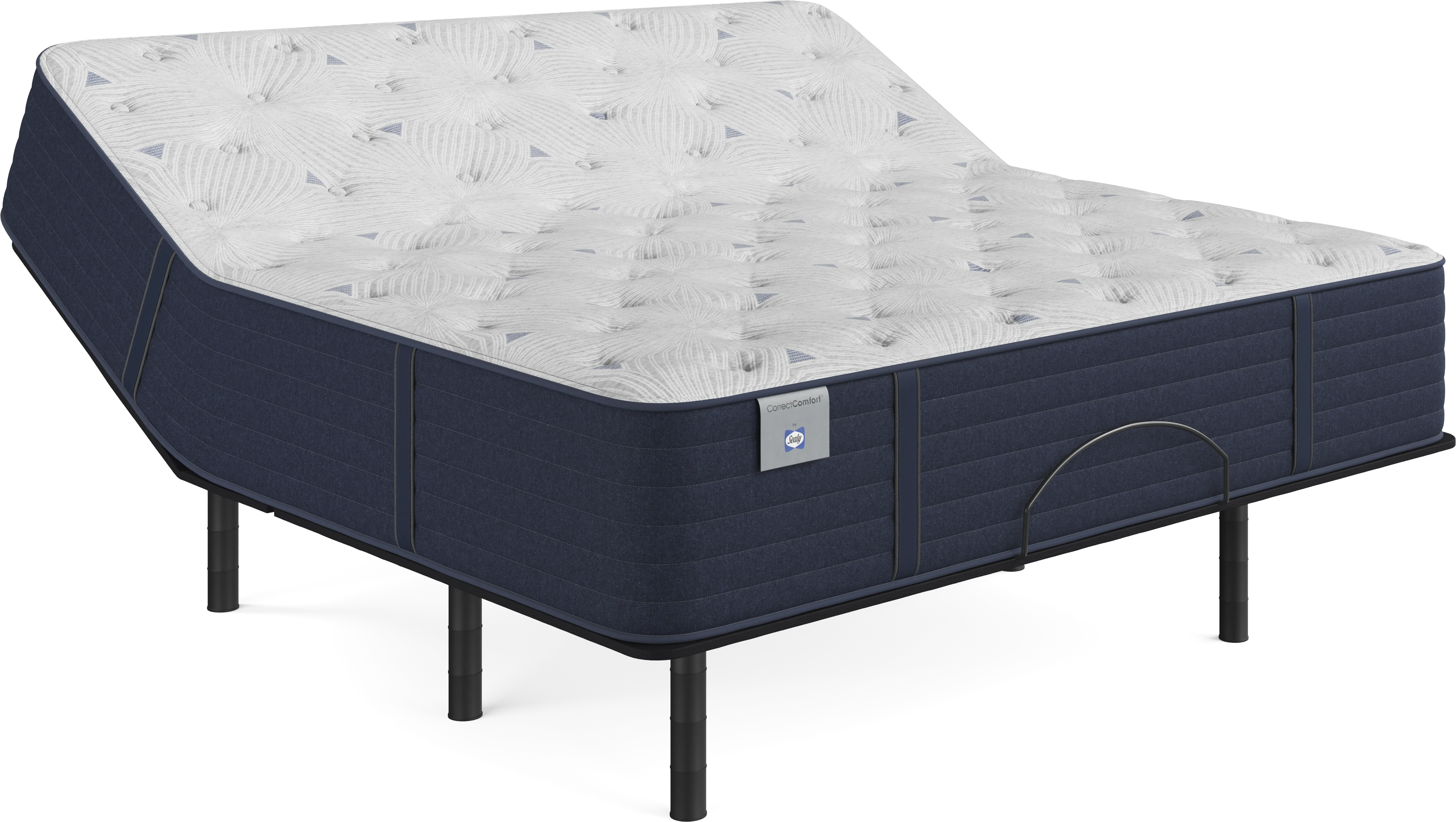 Sealy Correct Comfort Kerry Park King Mattress with Head Up Only Base - Thumbnail - Image 1