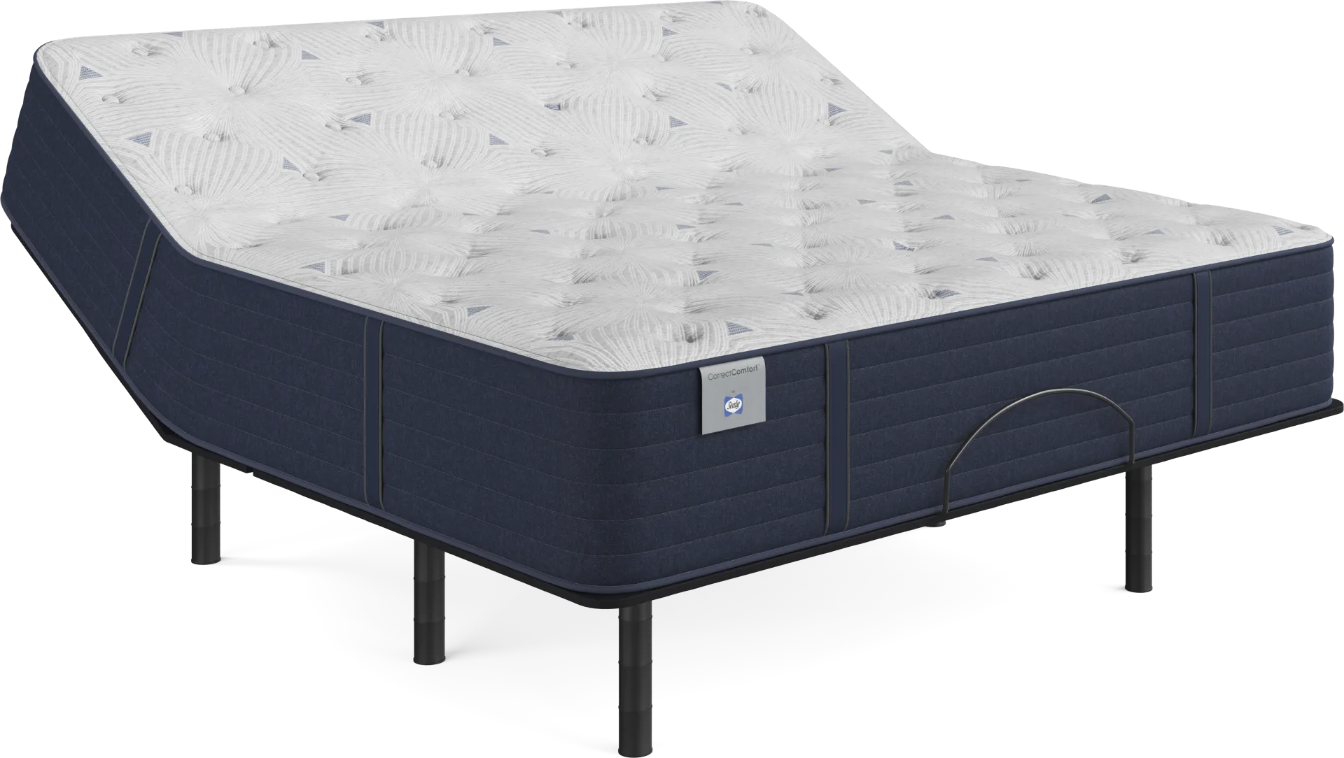 Sealy Correct Comfort Kerry Park King Mattress with Head Up Only Base - Image 1