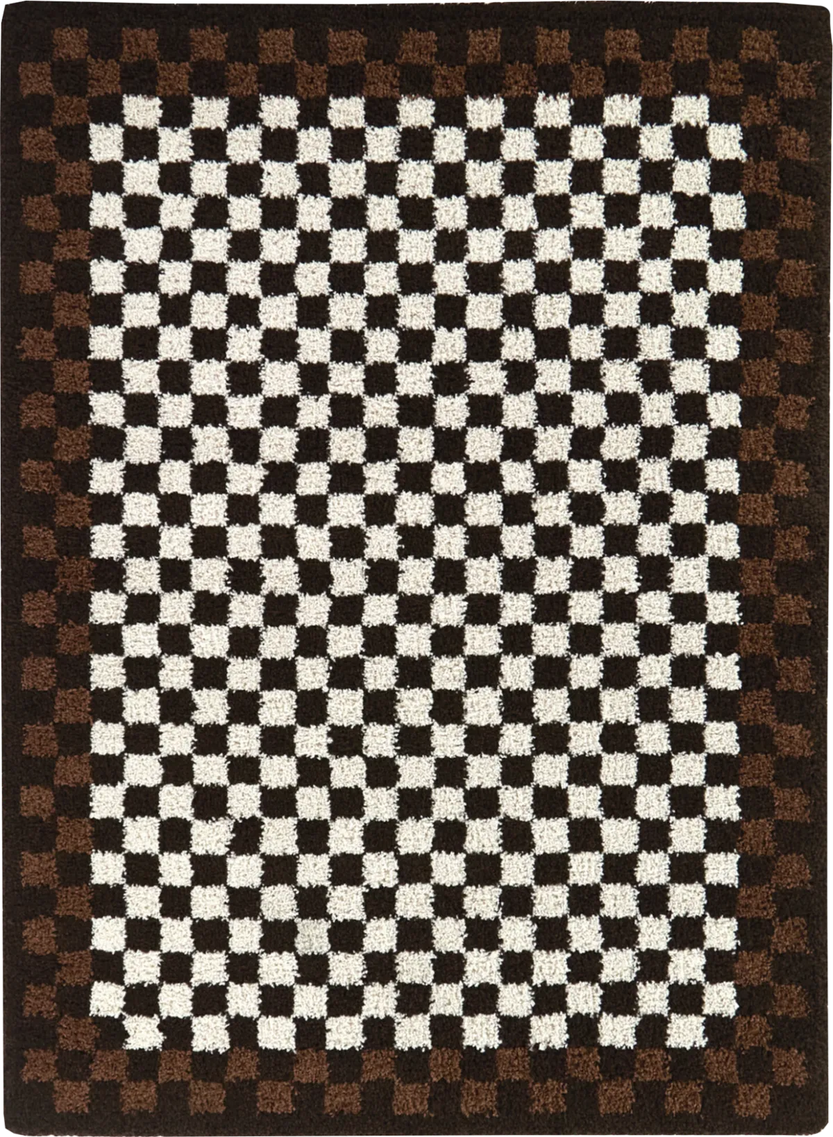 Checkered 7.pdf Music Decor Brown Polypropylene Fabric Rug | Rooms to Go