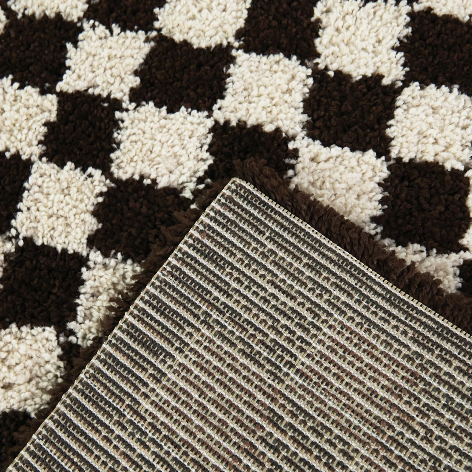 Kids Sunday Brown Checkered 5'3 x 7' Rug - Image 6