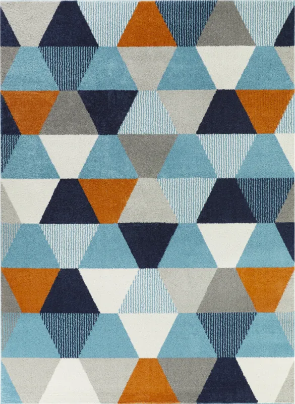 Kids Arcade Dream Blue 5'3 x 7' Rug