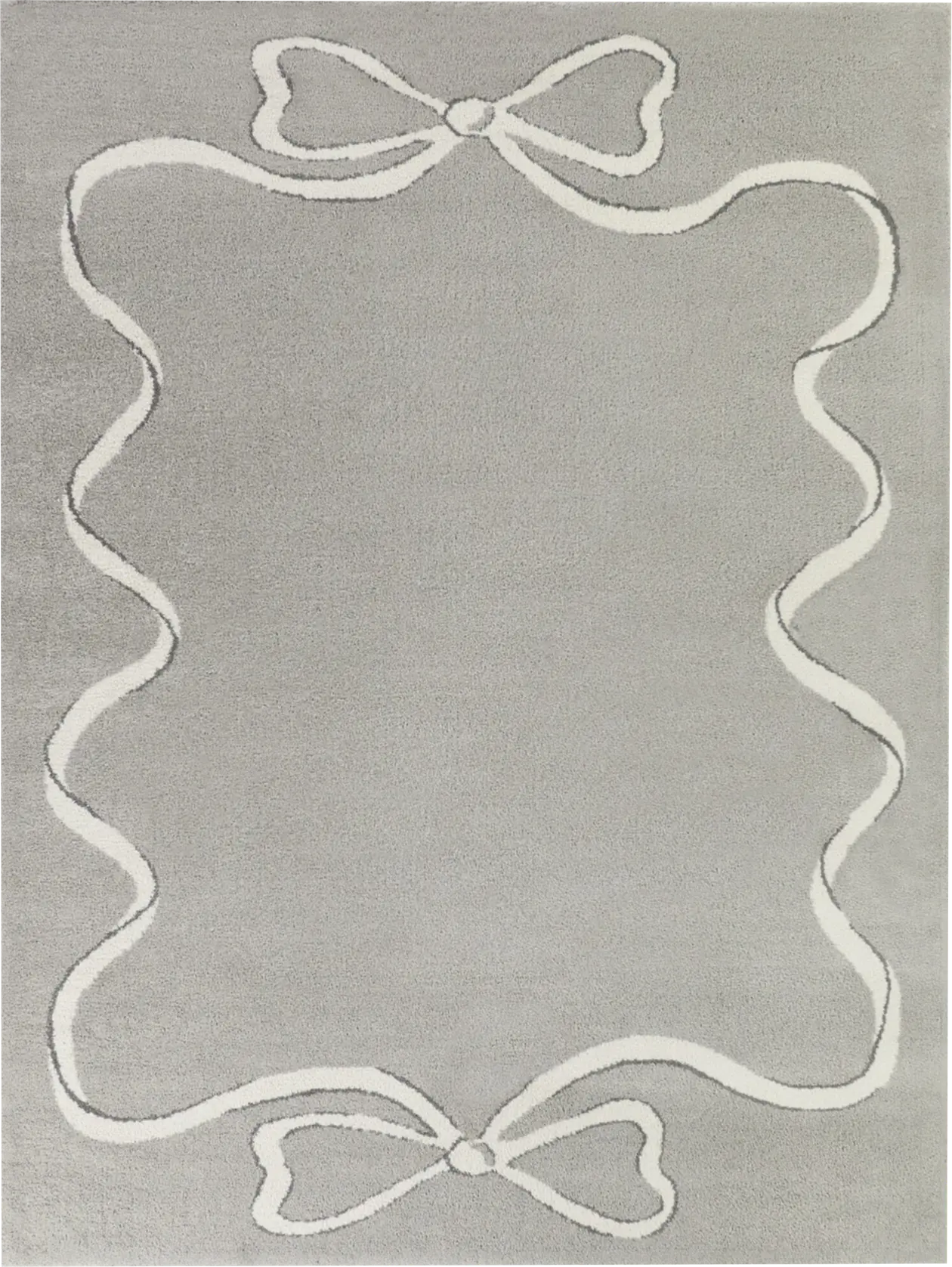 Kids Bow Manor Gray 5'3 x 7' Rug