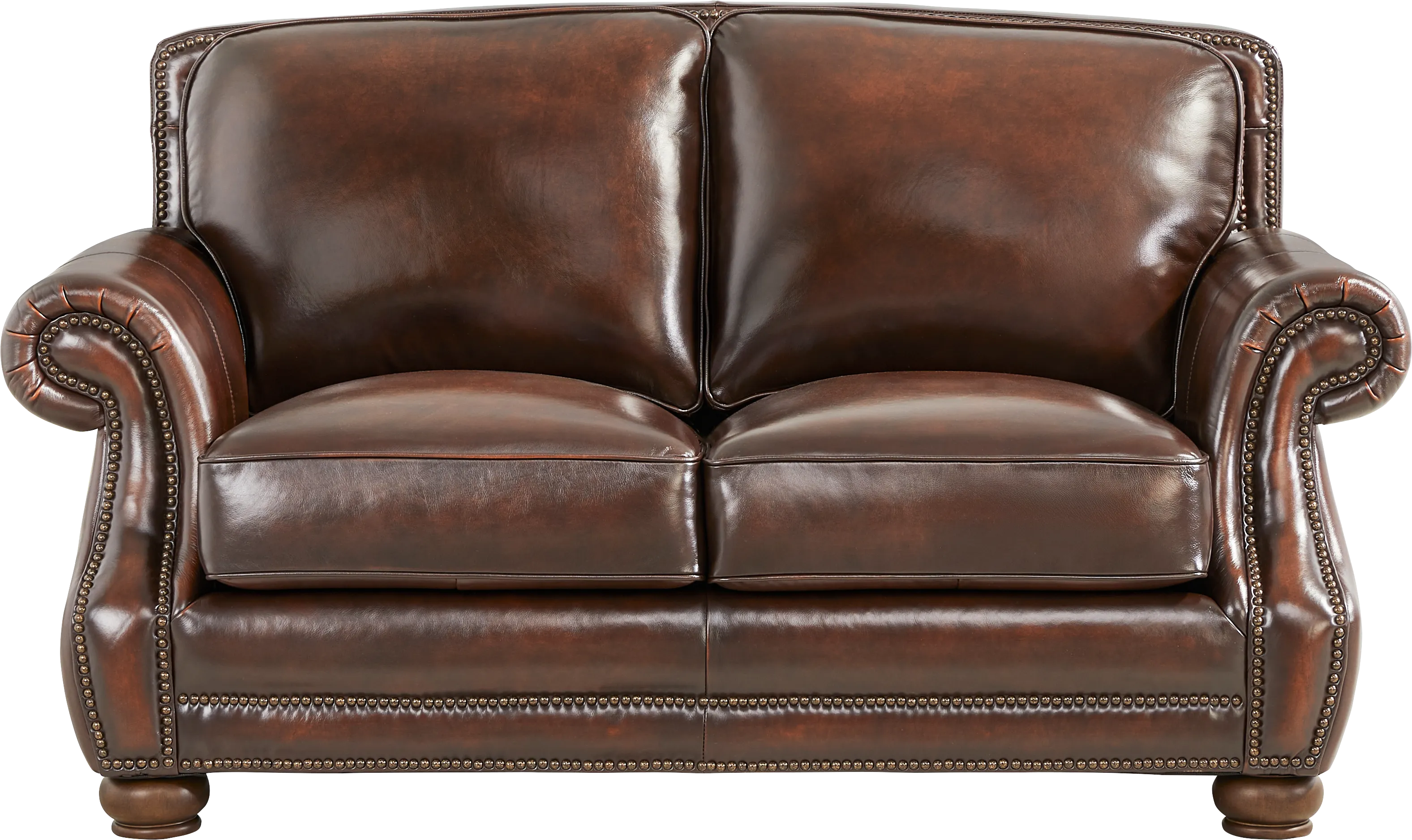 Trevaro Brown Leather 2 Pc Living Room - Thumbnail - Image 8