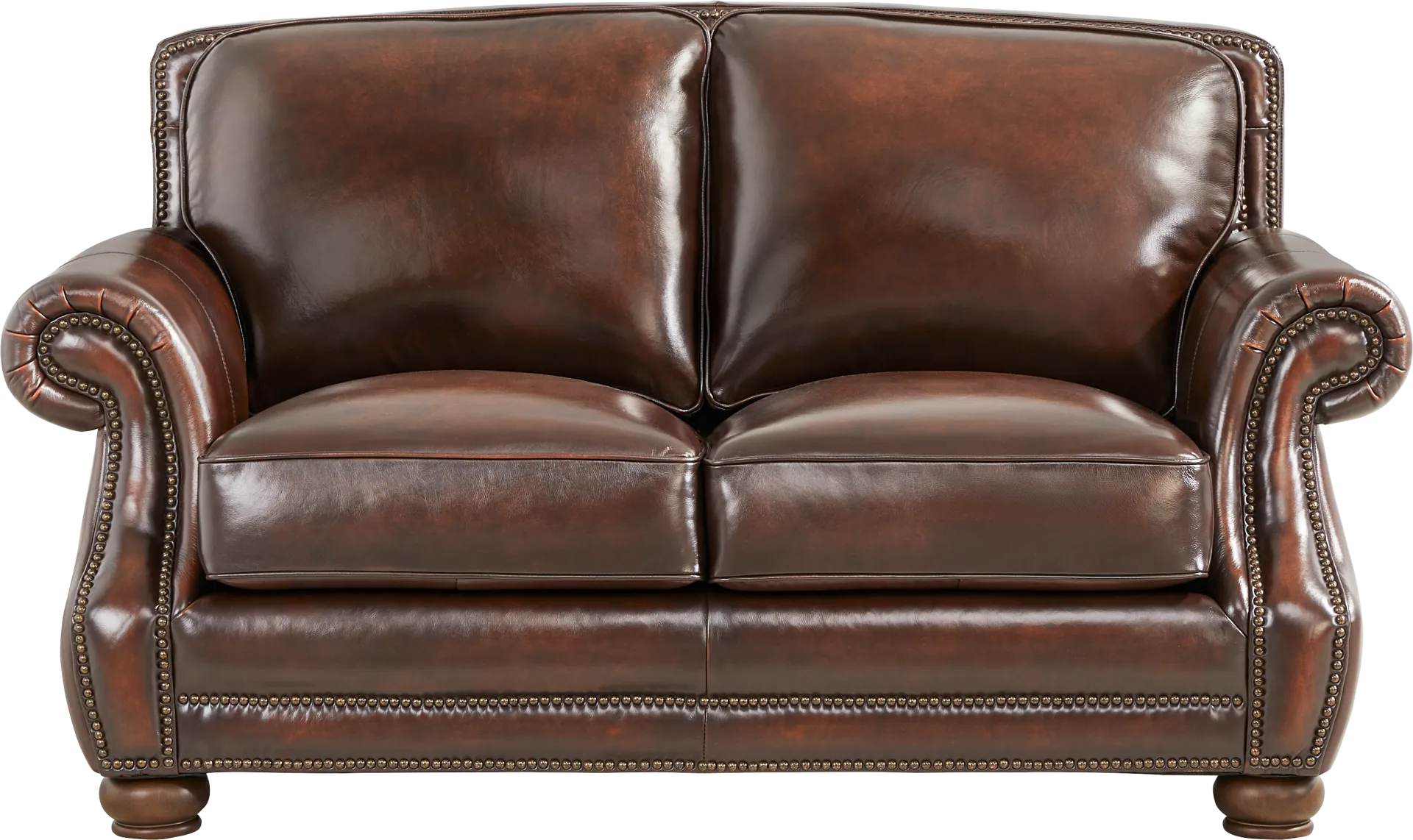 Trevaro Brown Leather 2 Pc Living Room - Image 8