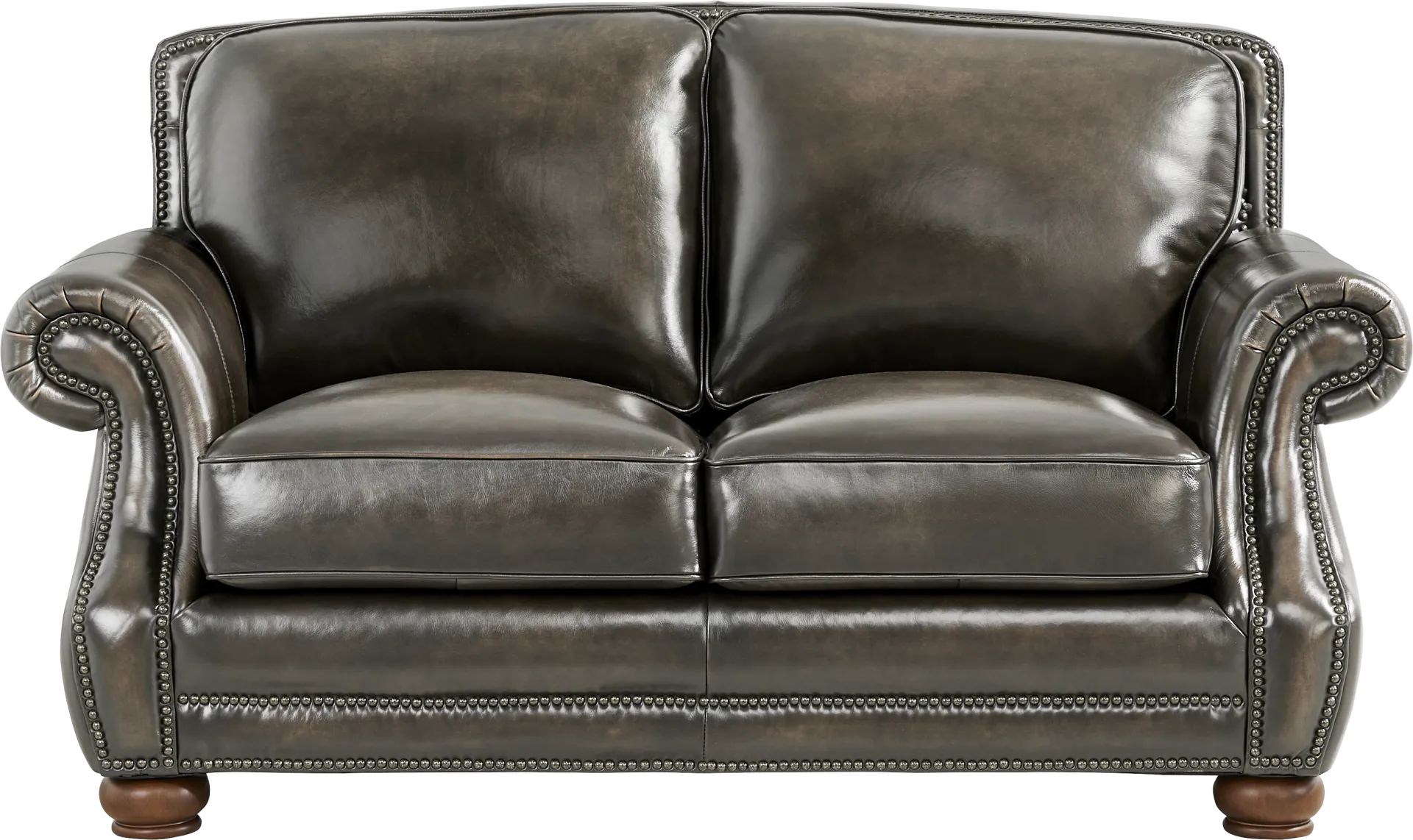 Trevaro Gray Leather 2 Pc Living Room - Image 8