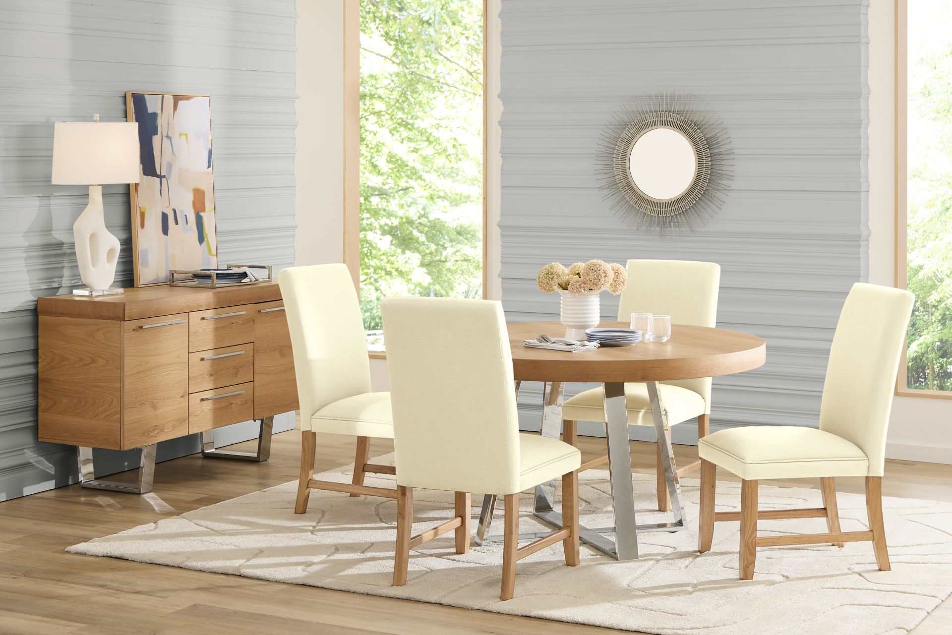 San Francisco Natural Round Dining Table - Image 2