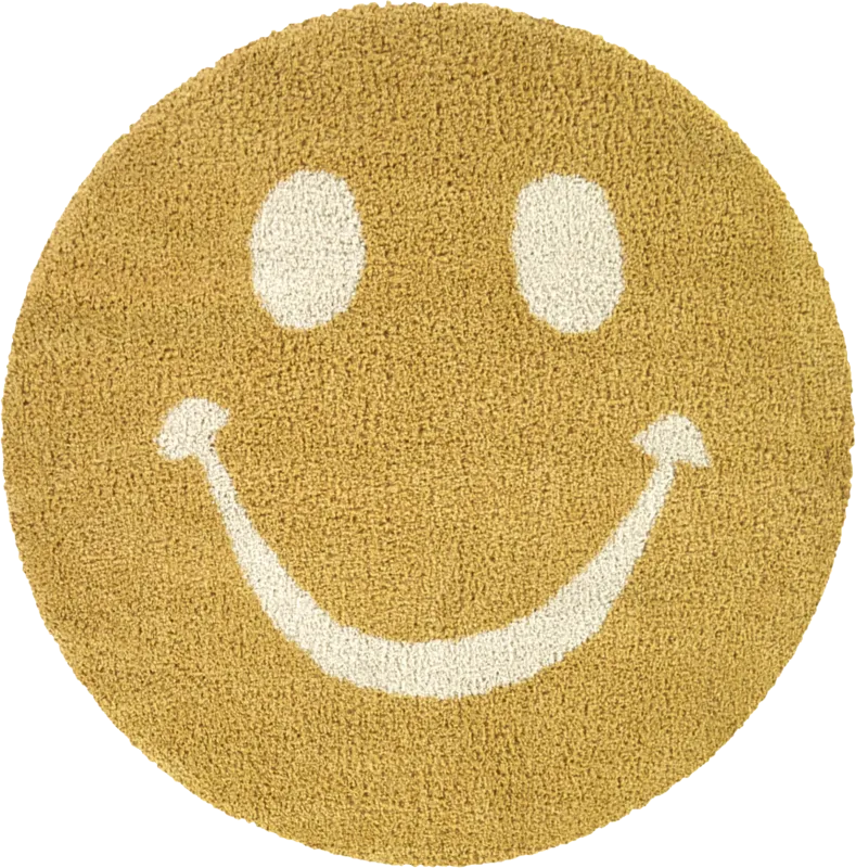 Kids Glee Pop Yellow 5'3 Round Rug