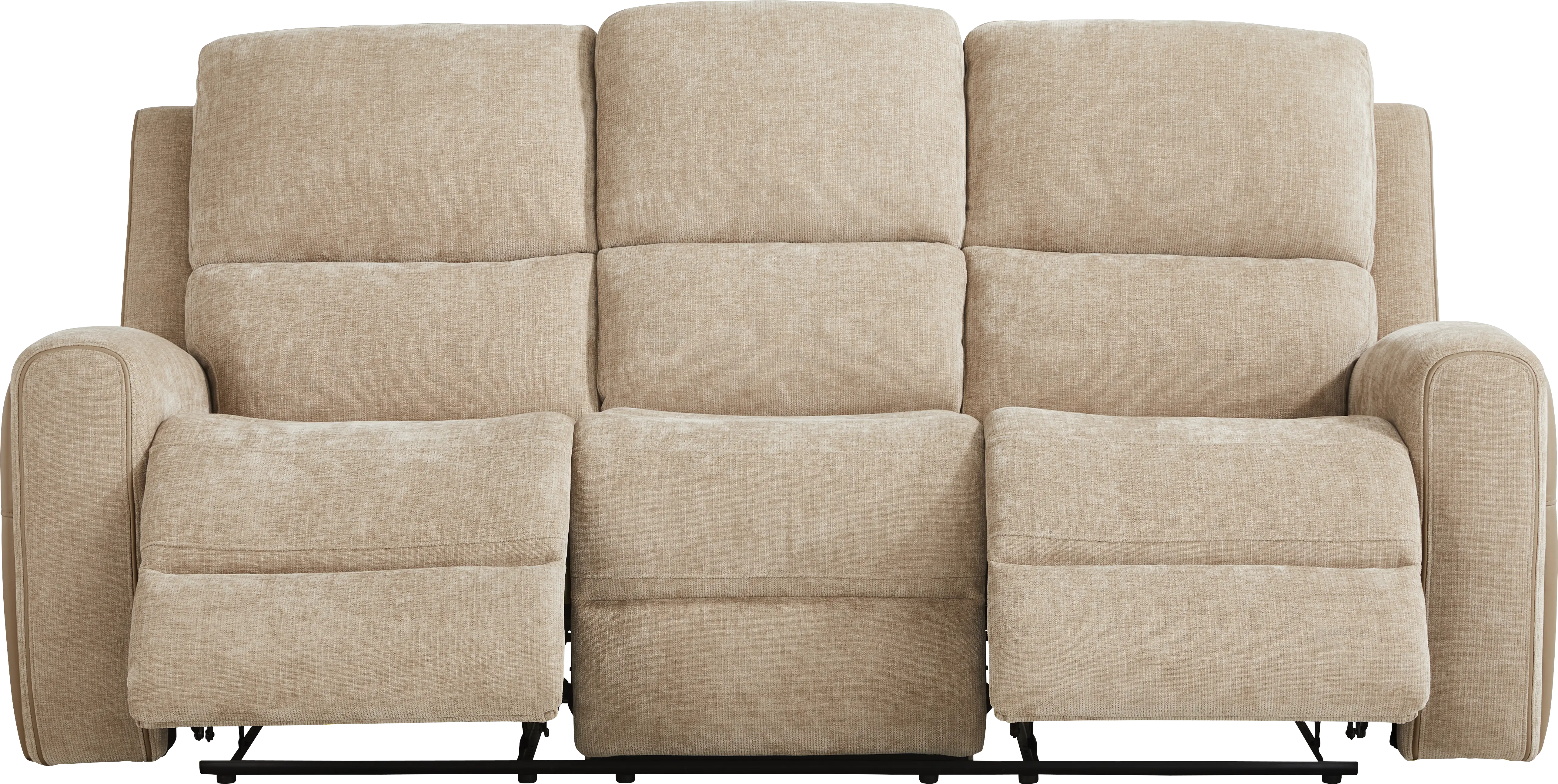 Harrison Beige Reclining Sofa - Thumbnail - Image 1