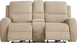 dual power console loveseat