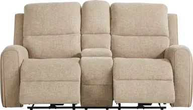 dual power console loveseat