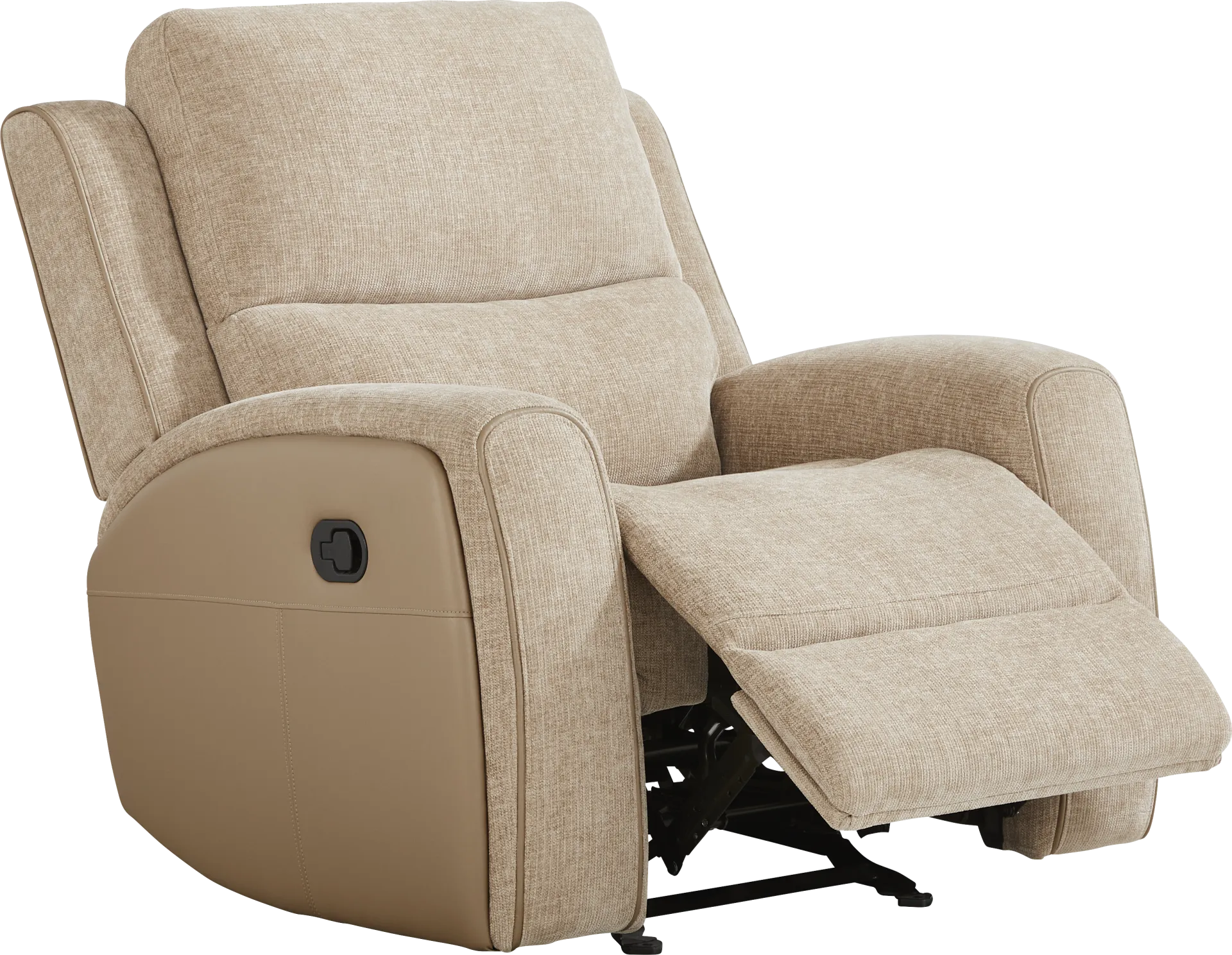 Harrison Beige Glider Recliner - Image 1